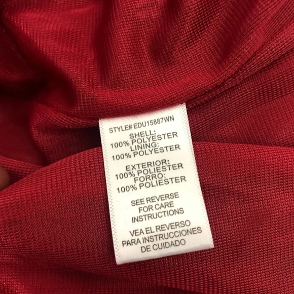 NWT En Creme Burgundy Floral Tir Back Midi Dress, Size Medium - Picture 8 of 8